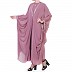 Double layered Designer dress abaya- Puce Pink Double layered Designer dress abaya- Puce Pink